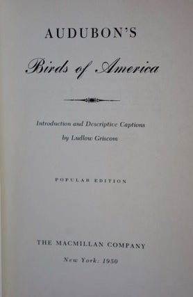 AUBUDON'S BIRDS OF AMERICA
