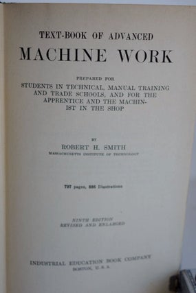 TEXT-BOOK OF ADVANCED MACHINE WORK