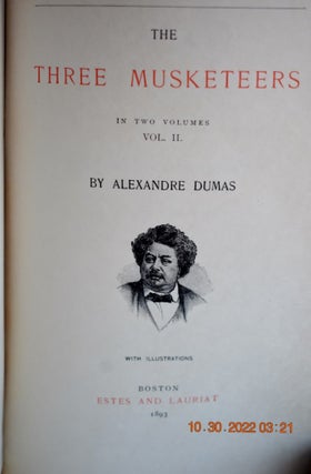 The Three Musketeers Alexander Dumas Edition de Luxe 1893 Vol II