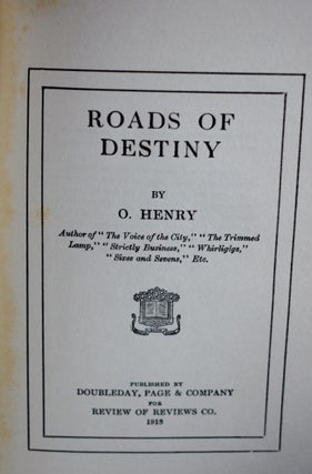 O'Henry Collection-Titles: Gentle Grafter - Heart of the West - Options- Rolling Stones - Roads of Destiny - Trimmed Lamp - Strictly Business - Whirligigs
