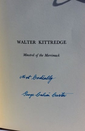 Walter Kitteridge the Minstrel of Merrimack