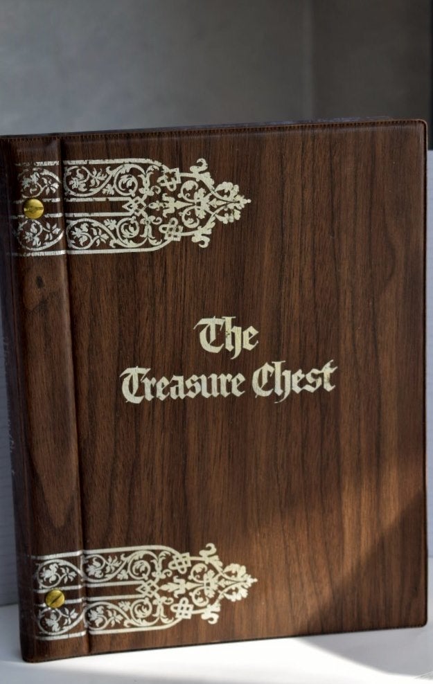 Item #877 The Treasure Chest; a heritage album containing 1064 familiar and inspirational quotations, poems, sentiments, and prayers from great minds of 2500 years, A heritage album containing 1064 familiar and inspirational quotations, poems, sentiments, and prayers from great minds of 2500 years, Wallis Charles Langworthy.
