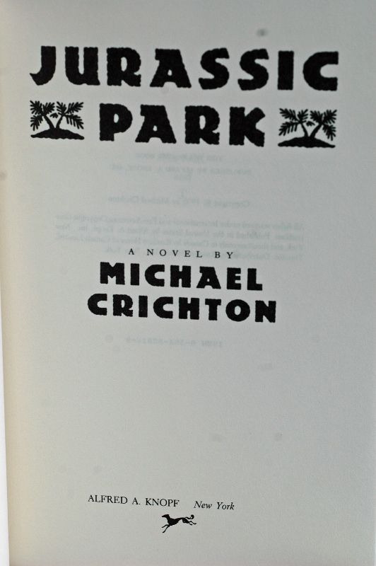 Jurassic Park | Michael Crichton | First Trade Edition