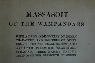 MASSASOIT-Massasoit Of The Wampanoags