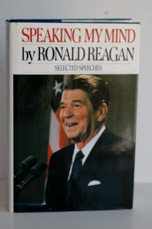 Item #biblio286 Speaking My Mind. Ronald Reagan.