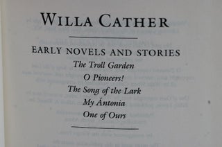 Item #biblio541 Novels & Stories. Cather / Willa
