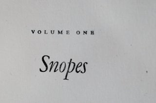 Snopes: A Trilogy