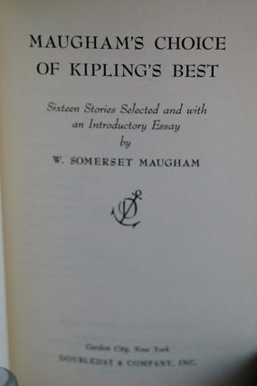 Maugham's Choice Of Kipling's Best;