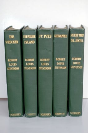 Item #biblio658 Five Volumes Series: Kidnapped- St. Ives- Merry Men and Other Tales and Fables...