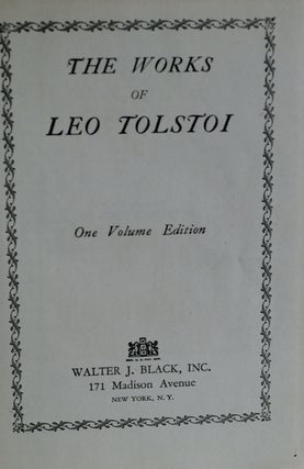 The Works of Leo Tolstoi